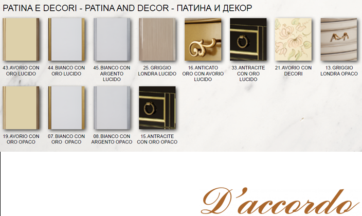 картинка Зеркало из коллекции Paladio декор и патина 100/H110 от магазина D'accordo